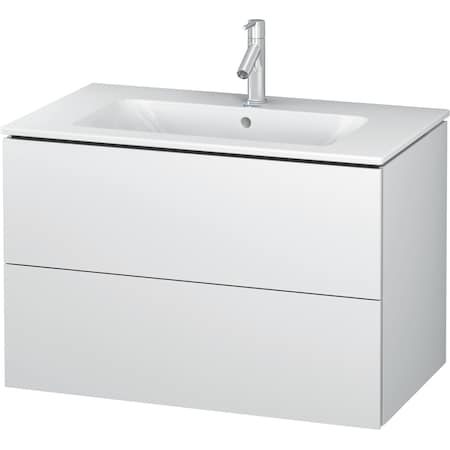 L-Cube Wall-Mounted Vanity Unit Lc624101818 White Matt